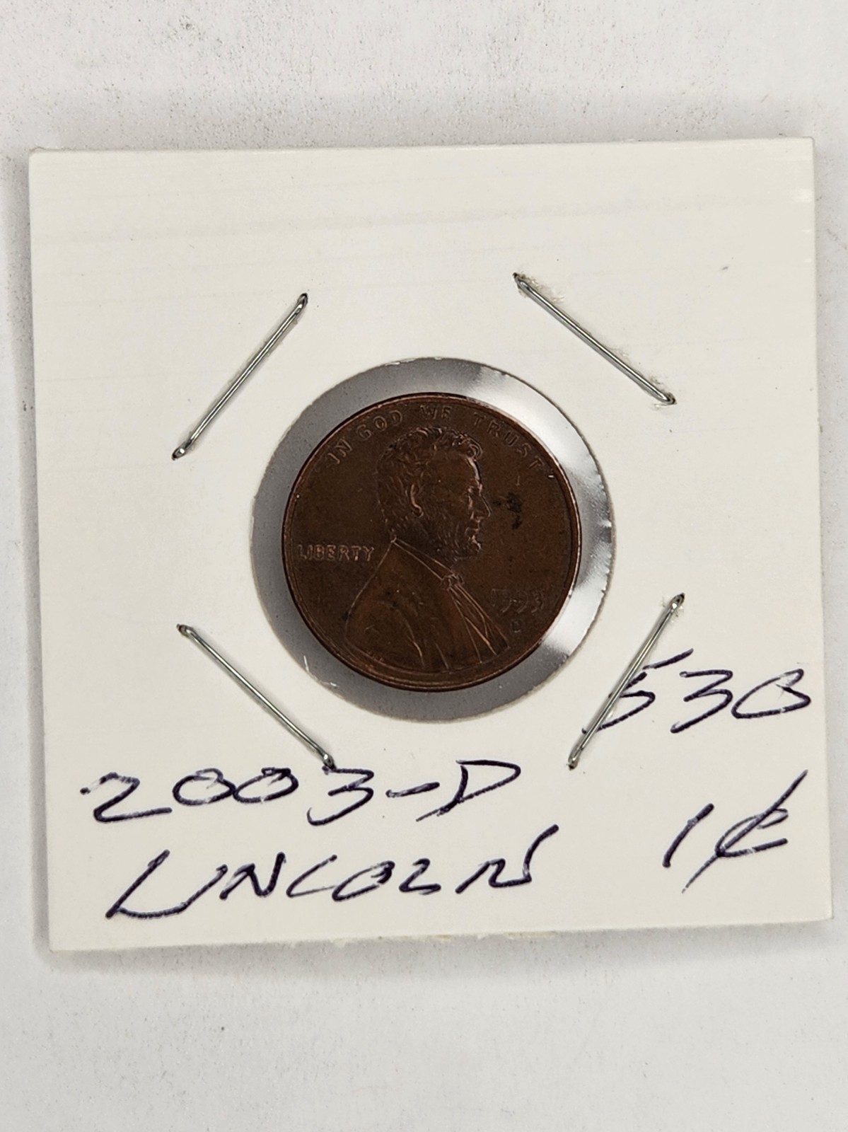 530: 2003-D Lincoln Cent - Errors
