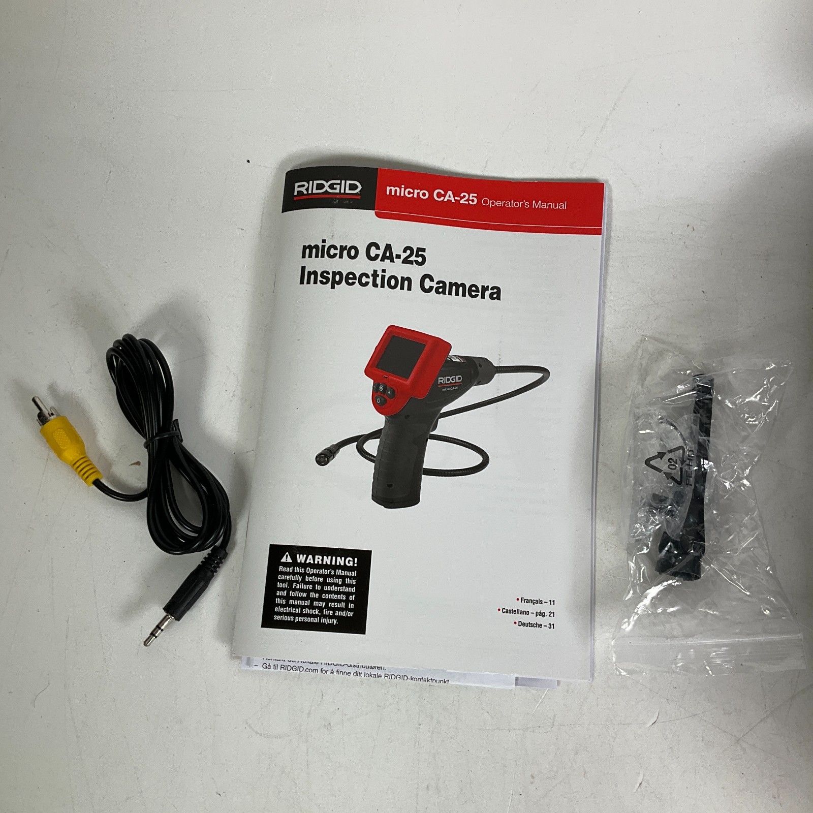 RIDGID Micro CA-25 Digital Handheld Inspection Camera With LED Light 40043