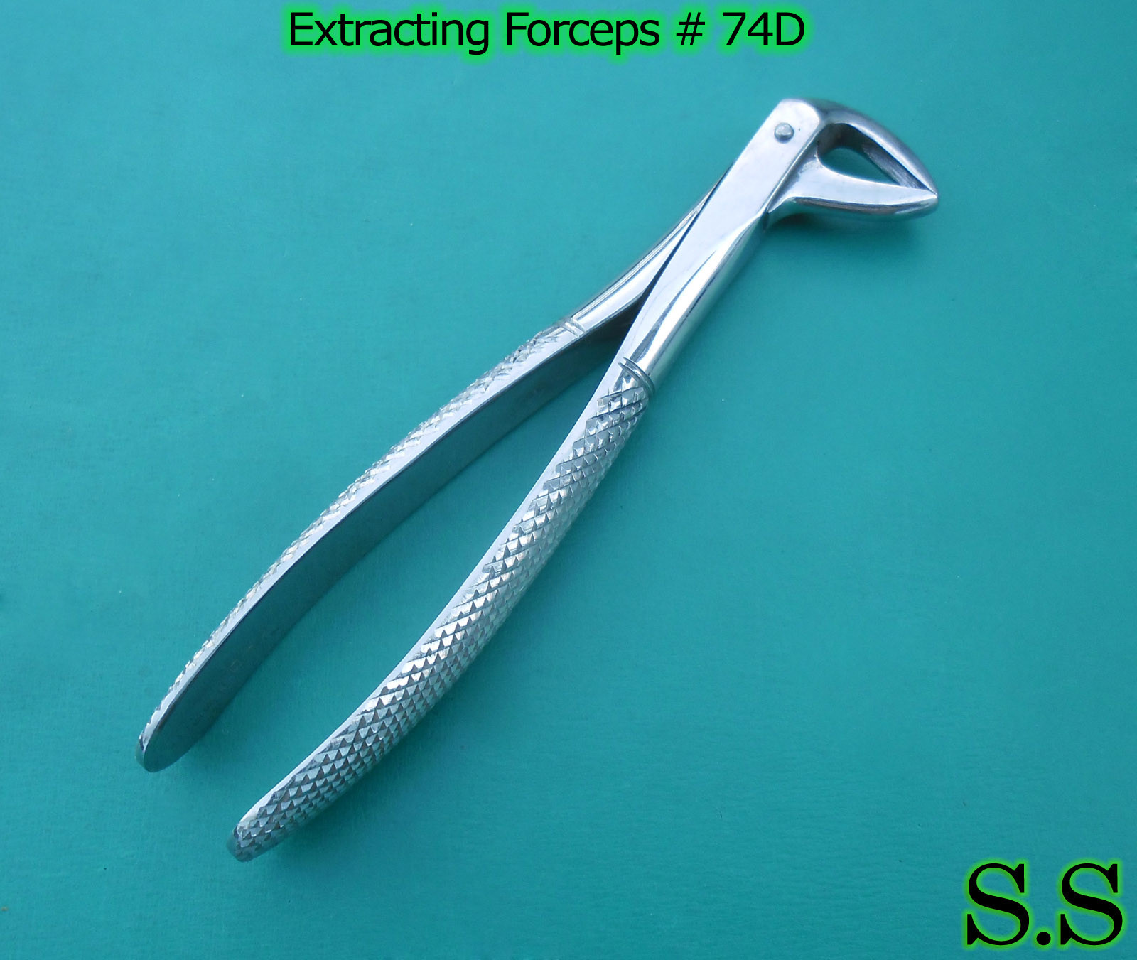 Tooth Extracting Forceps 74D Surgical Dental Instrument