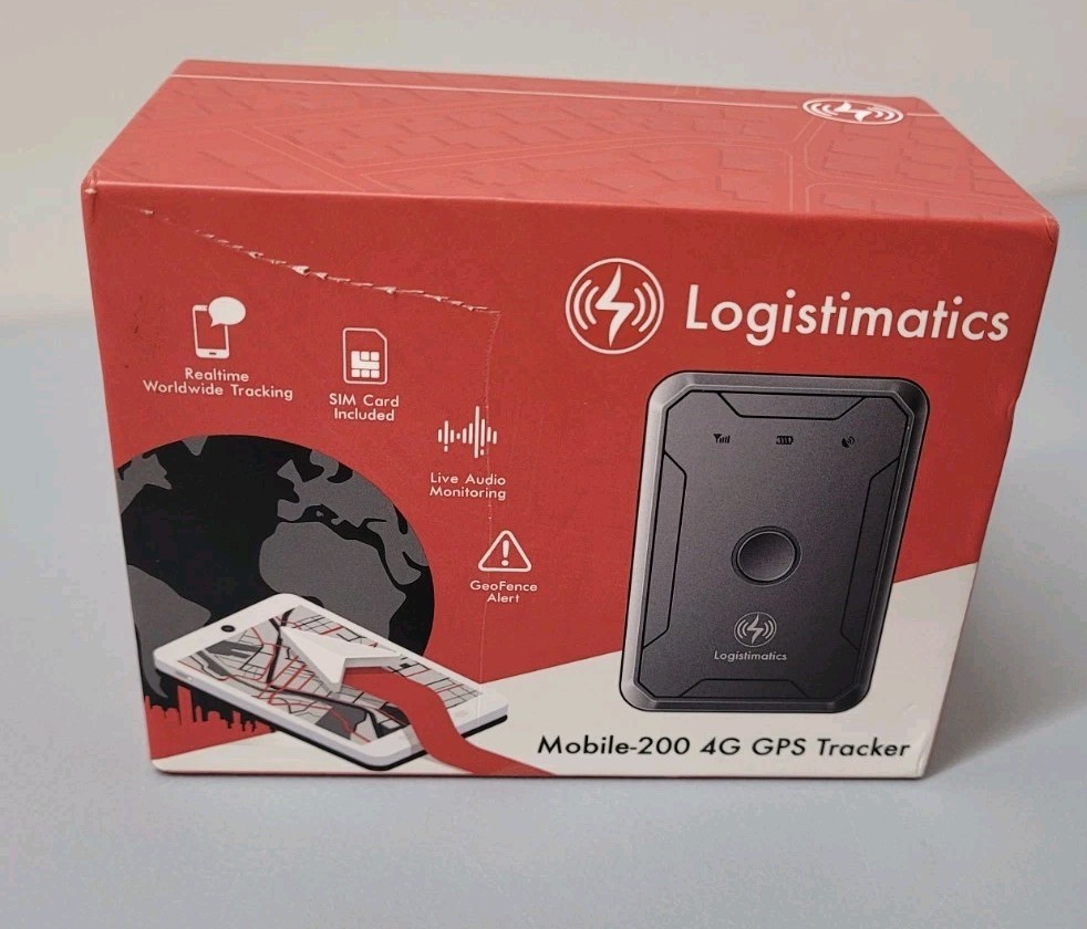 Logistimatics Mobile-200 4G GPS Tracker w/ Box NO CHARGER CABLE