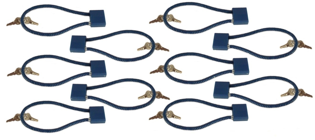 Set of 10 Child Safety Gun Lock Trigger 15" Cables for Pistols Shotguns Rifles