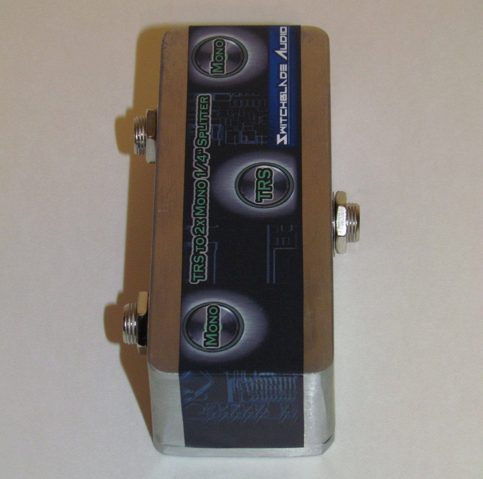 TRS (Stereo) 1/4" to 2 TS (Mono) 1/4" Splitter Combiner - Stereo Y-Cable Adapter