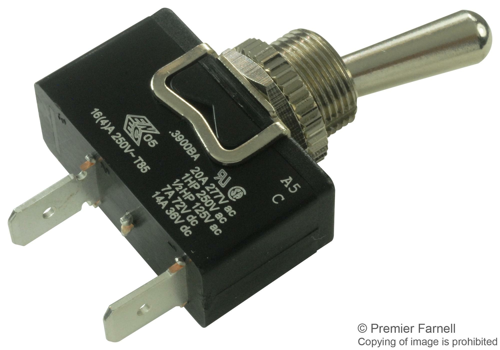 1pc TOGGLE SWITCH, SPST, 16A, 250VAC