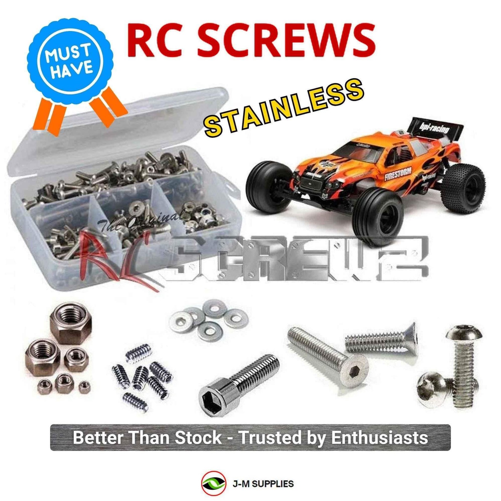 RCScrewZ Stainless Screw Kit hpi036 for HPI Firestorm 10T Nitro (#10510) | SET