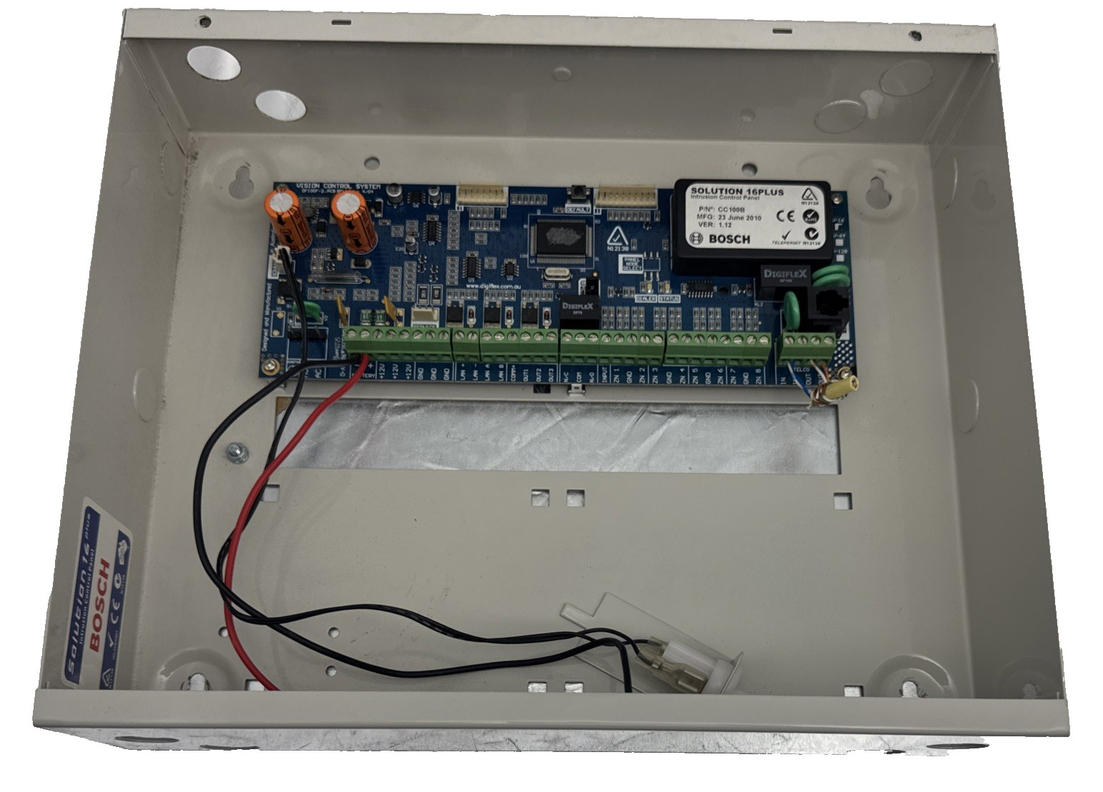 Bosch Solution 16Plus + Alarm Main Board with Power Supply and Manual Used