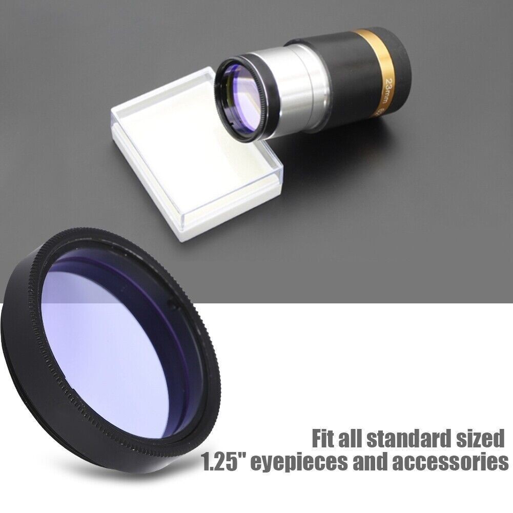 Datyson 1.25" Sky Glow & Moon Filter for Telescope Eyepiece Cuts Light Pollution