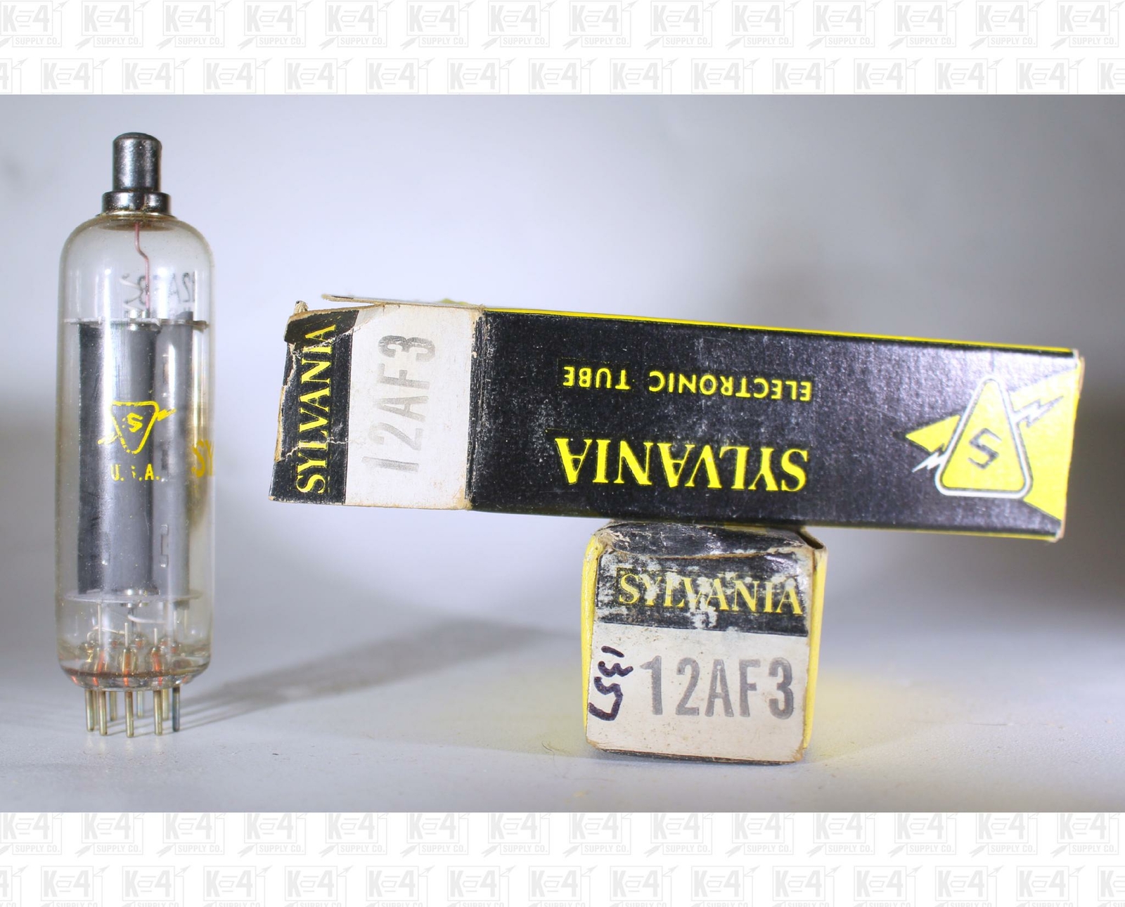 Sylvania 12AF3 Vacuum Tubes Made In USA NOS Lot Of 2 +Box