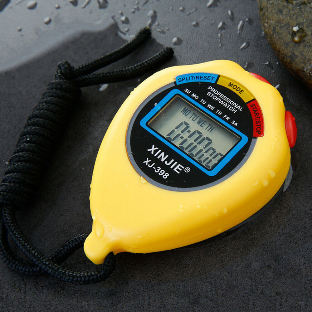 Professional Handheld LCD Chronograph Digital Sports Stopwatch Timer Stop Watch