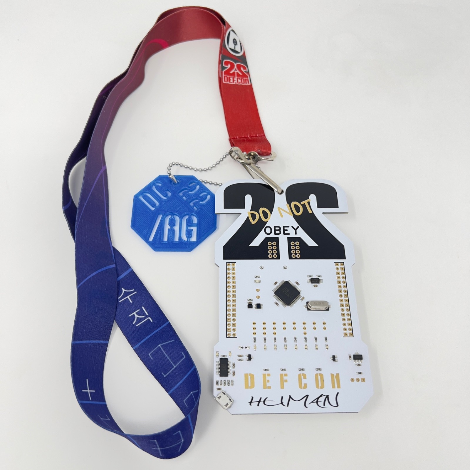 DEF CON 22 (2014) Human Badge W/ Lanyard 1o57