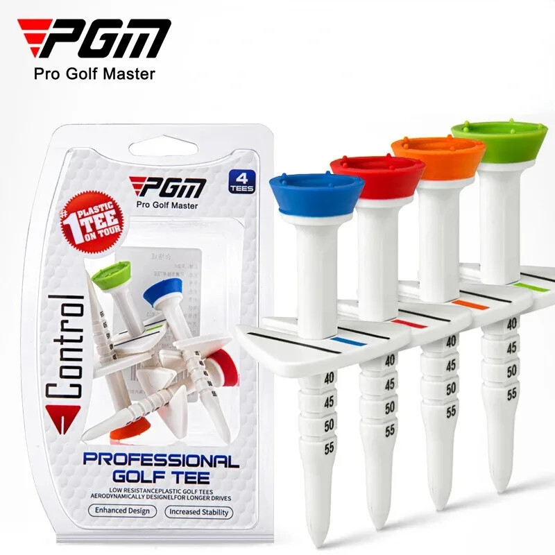PGM Golf Tee Adjustable Limit Aiming Assist 3inch Driver Length Tee 4pcs/box