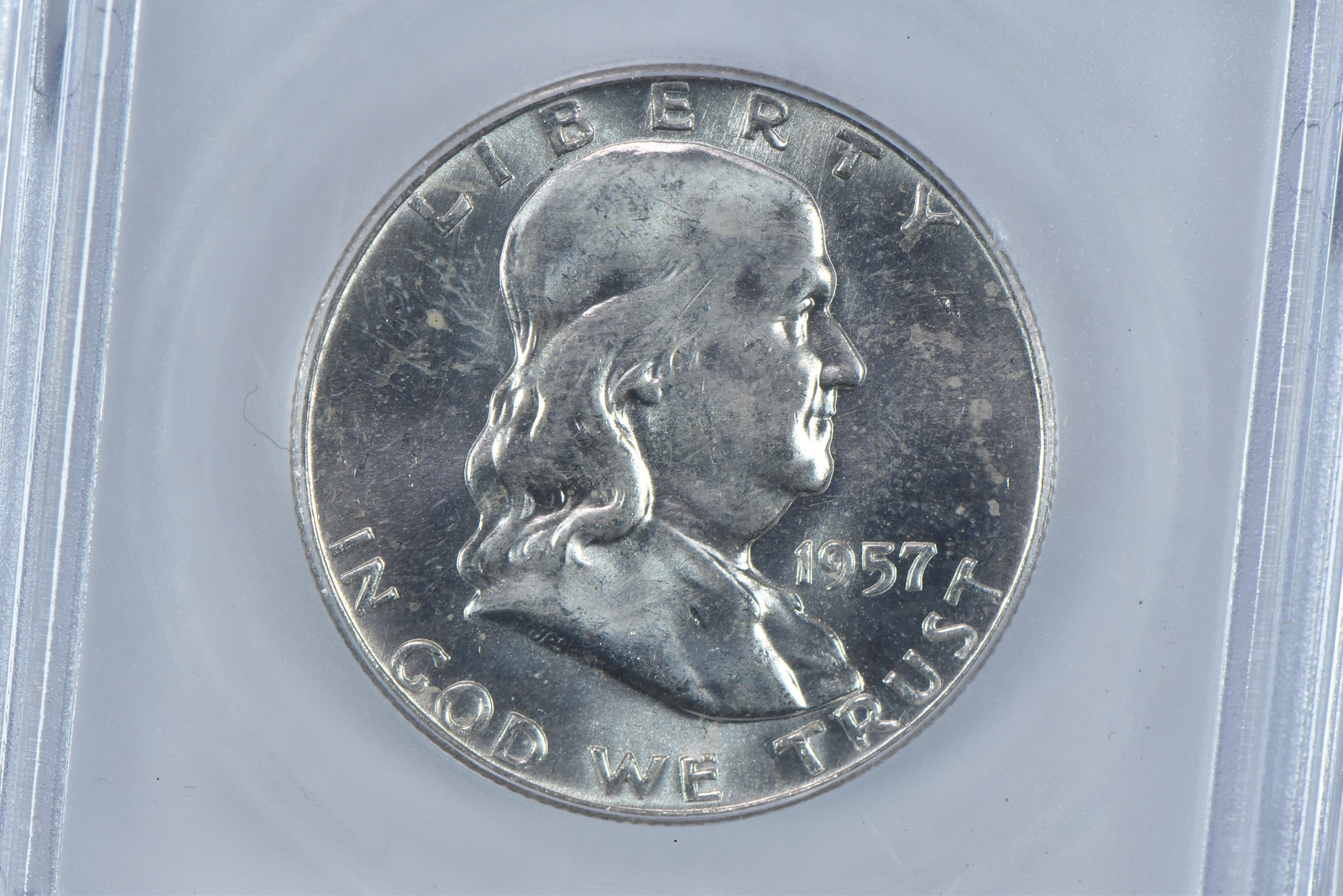 1957-D Franklin Half Dollar MS64 FBL ICG