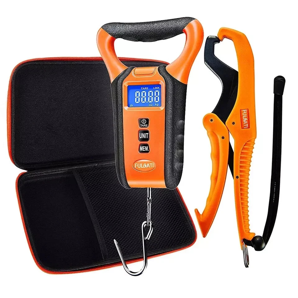 Waterproof Fish Scale Floating Fishing Scale with Lip Gripper, Fish Weighing Sca