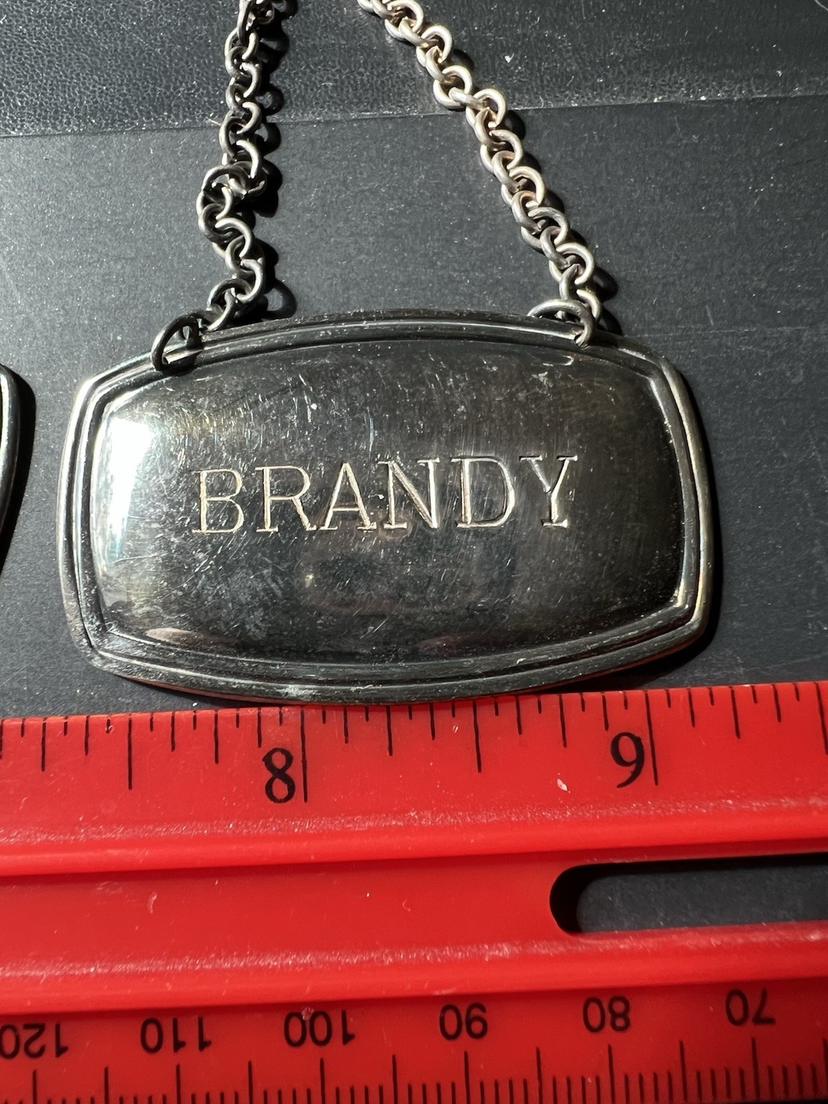 Four Vintage Liquor Bottle Nameplates