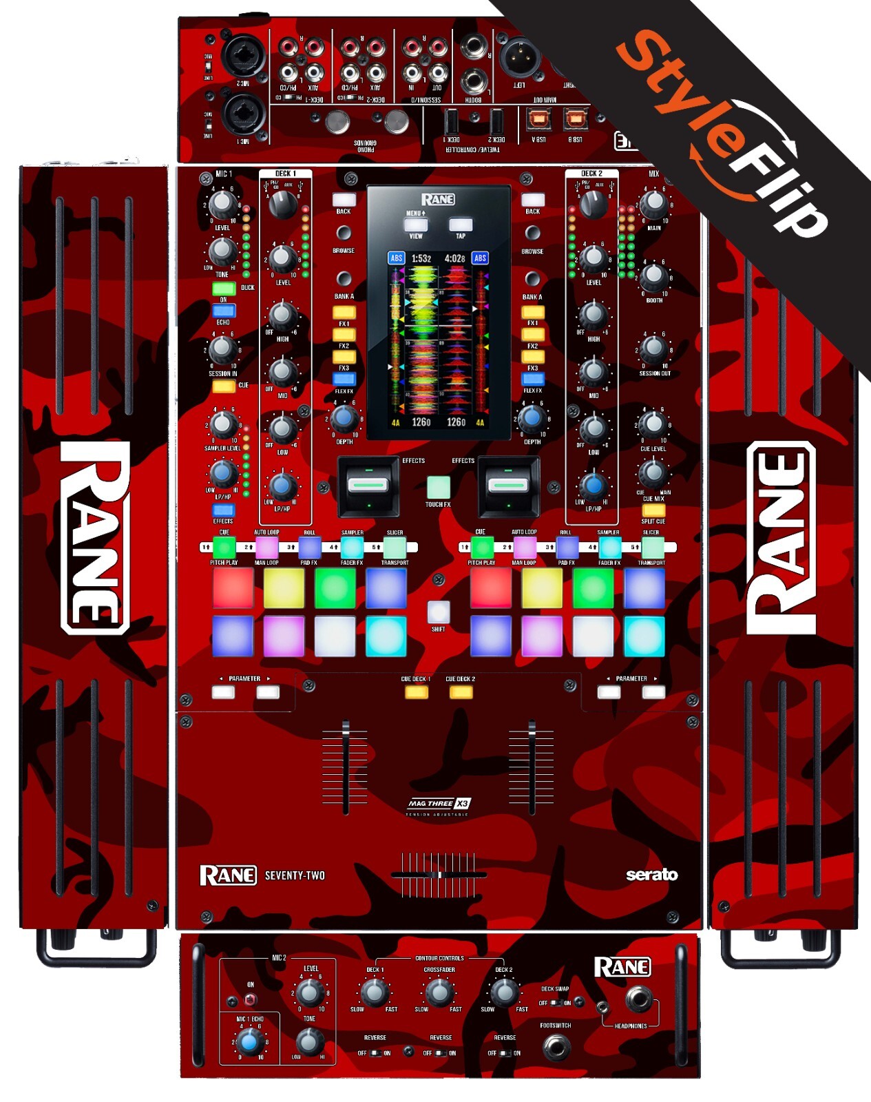 Rane Seventy Two MK1 (2019) Skin | Camo Red | Protective Decal | StyleFlip Skins