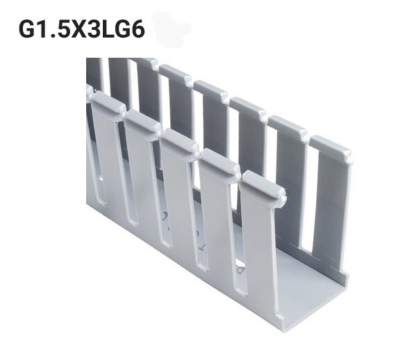 PANDUIT G1.5x3LG6 -36Ft.-New, Wide Slot 1.5x3 Wiring Duct