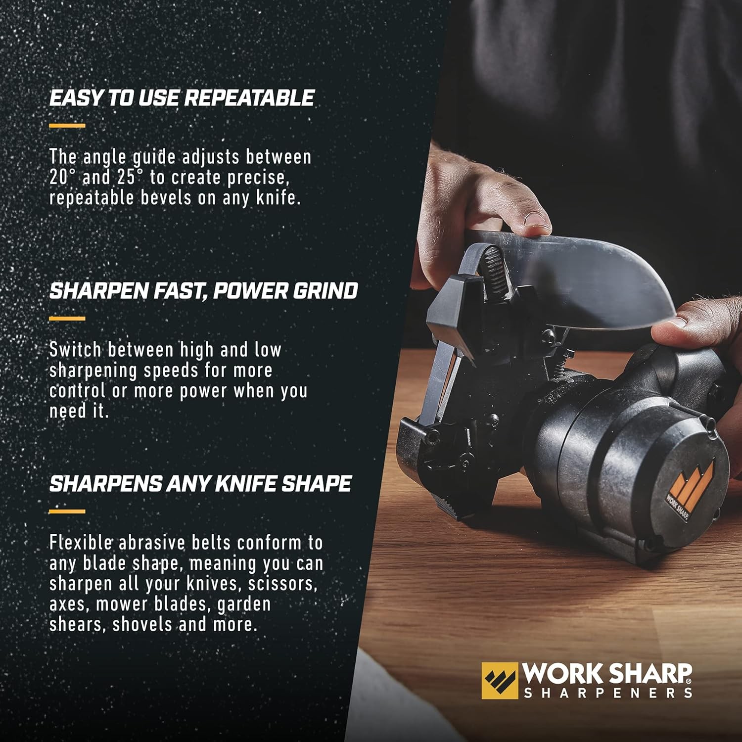Knife and Tool Sharpener with extra replacement belts