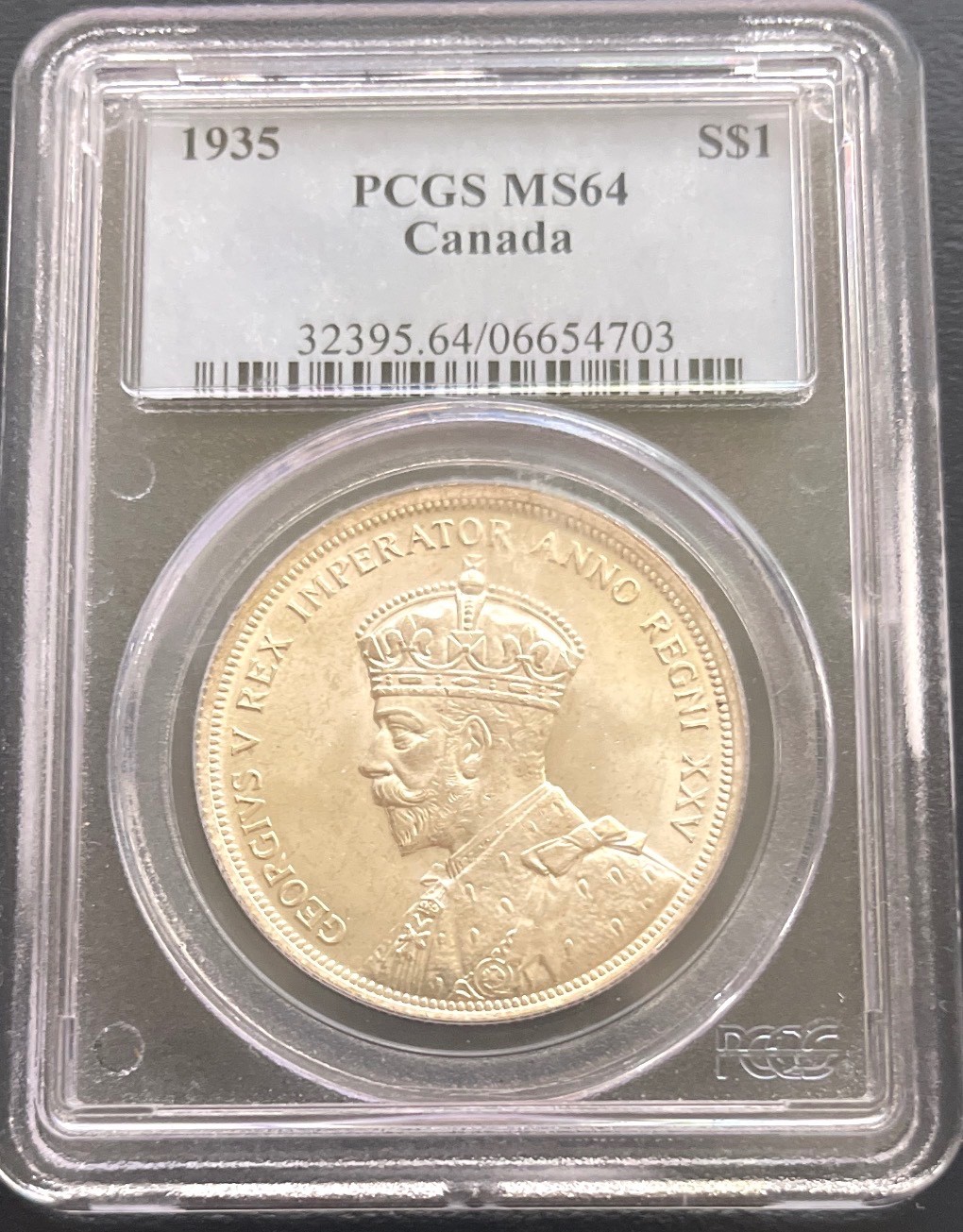 1935 Canada Silver Dollar PCGS MS64 – First Year Voyageur-Key Date