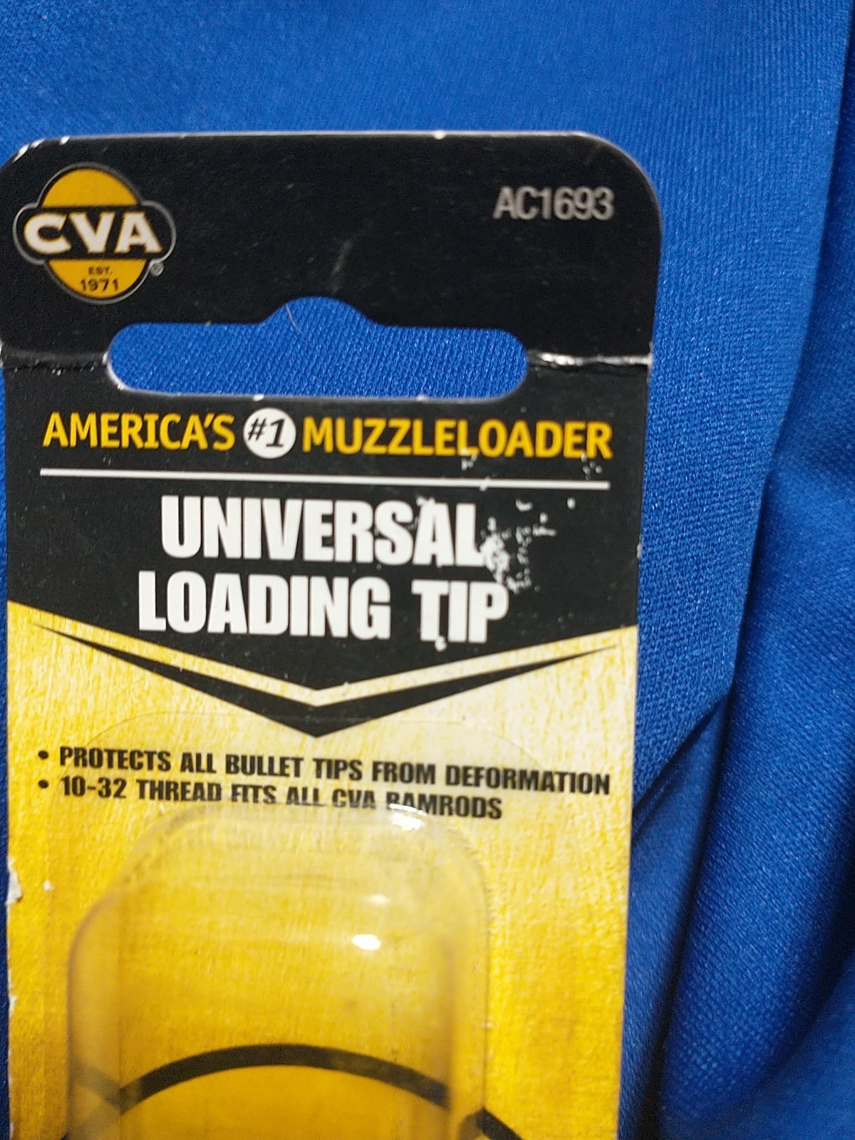 CVA UNIVERSAL LOADING TIP 10X32 THREADS #AC1693 BLACK POWDER ALL BULLET TYPES