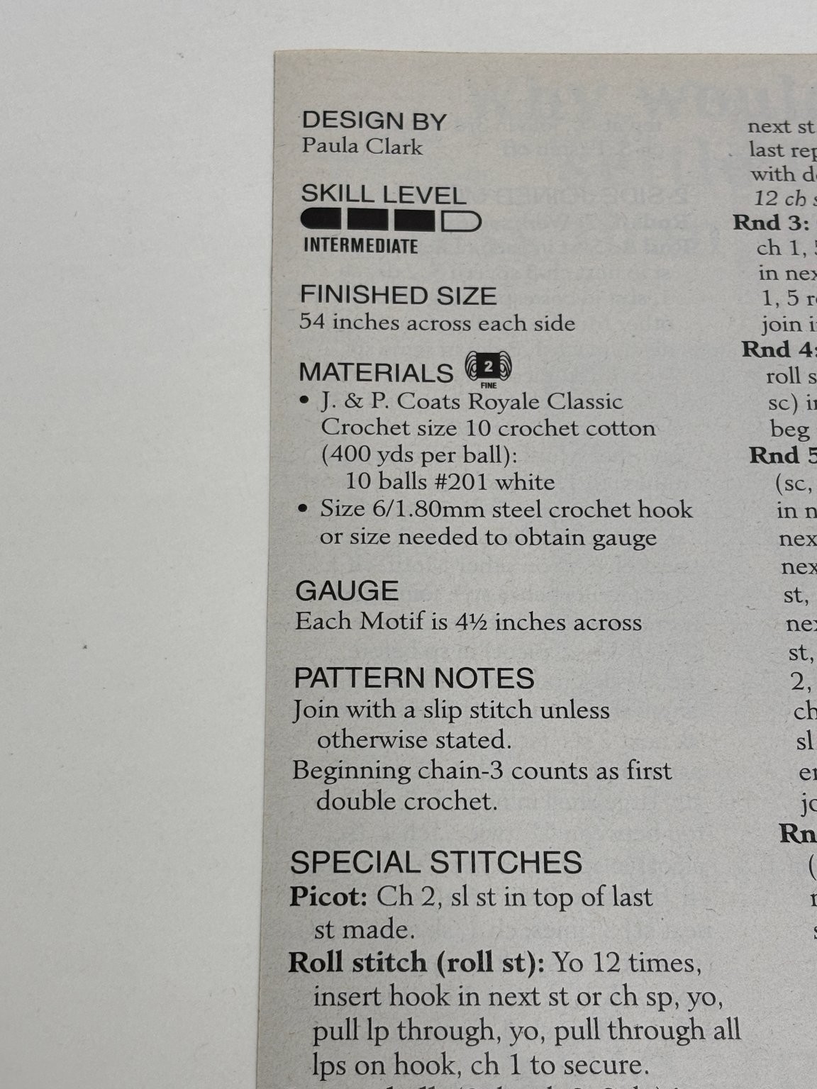 Ice Crystal Shawl Crochet Pattern Intermediate Magazine Pages