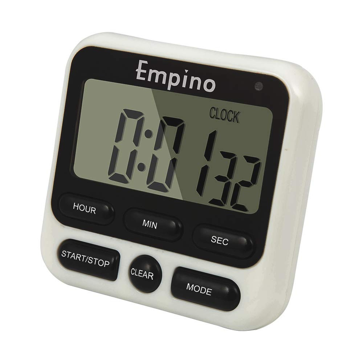 Digital Kitchen Timer Count-Up & Count Down Timer for Cooking Sports Game White