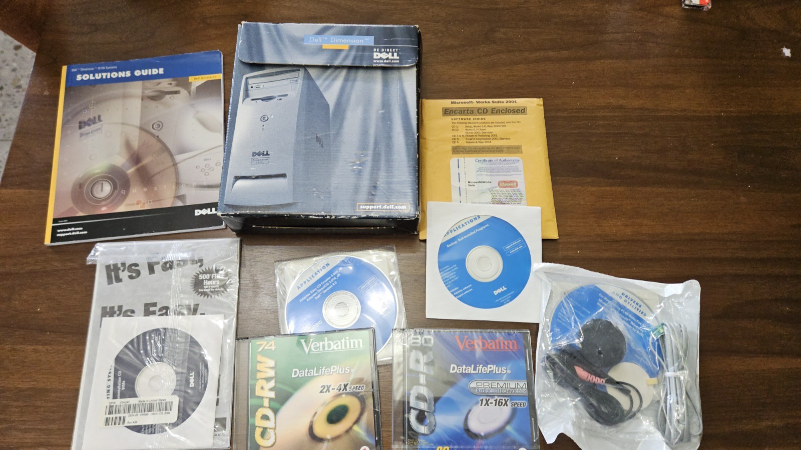 Retro Dell Dimension Documentation Set with Cd Software and Manuals. (Read Desc)