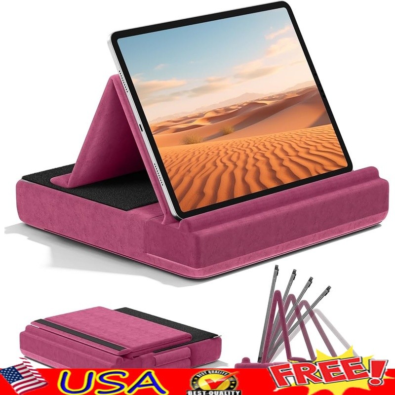Adjustable Tablet Pillow Stand Portable Soft Lap Holder iPad Phones Switch New