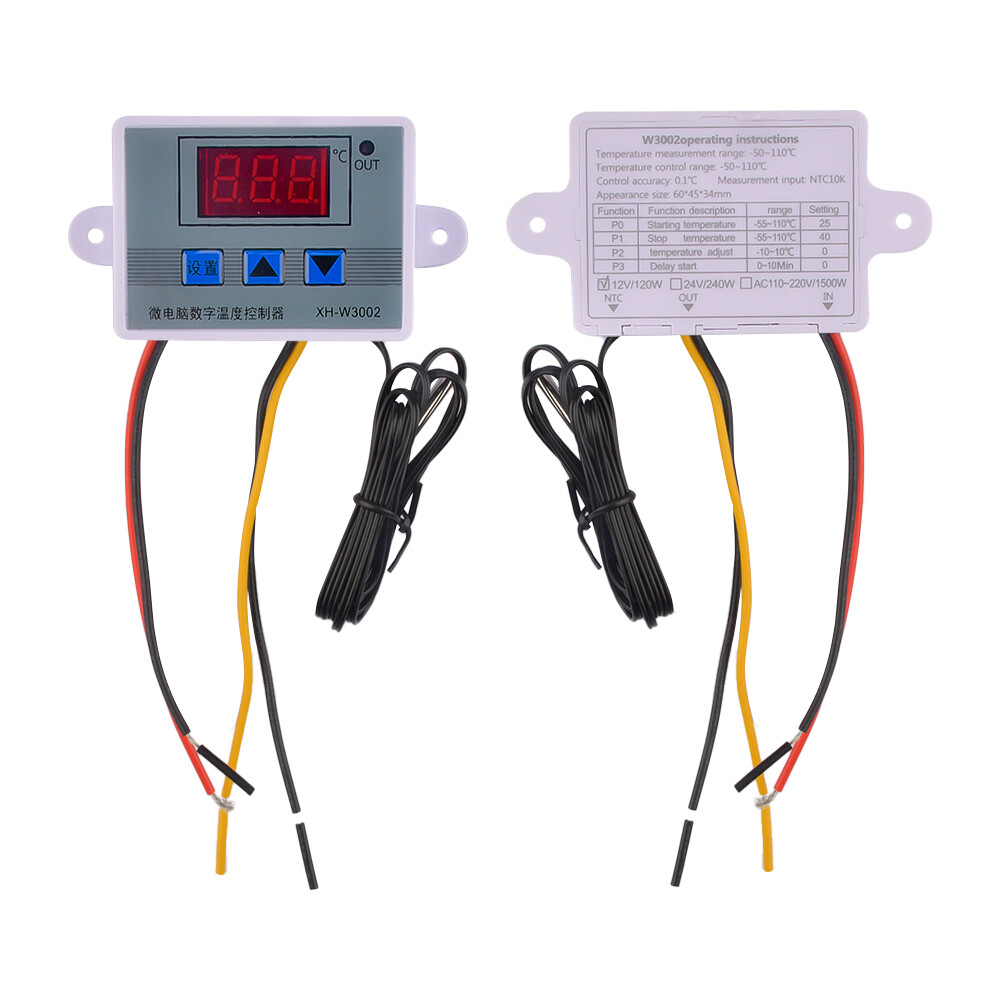 XH-W3002/W3001 Thermostat Control Switch NTC Digital LED Temperature Controller