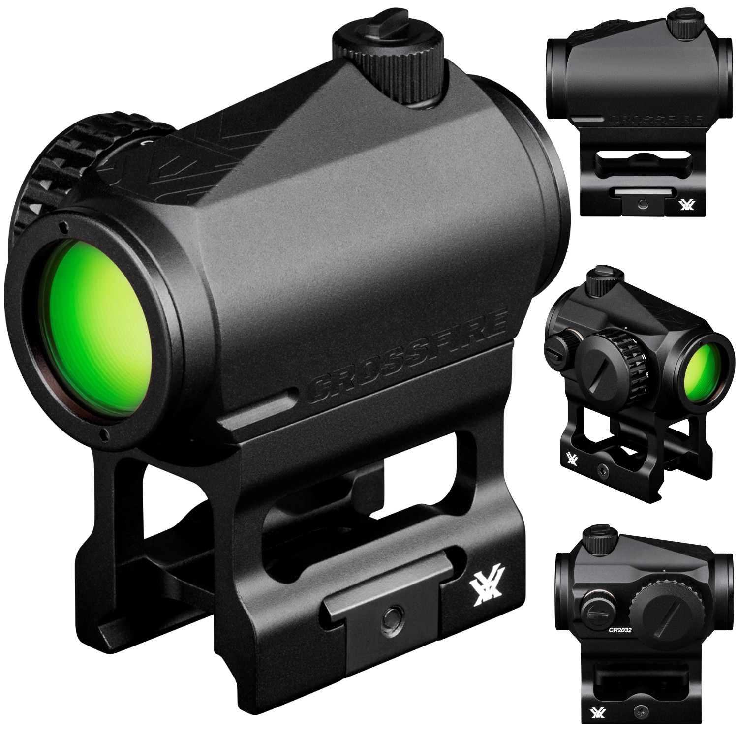 Vortex Optics Crossfire Green Dot 2 MOA with Free Camo Forest Hat Bundle