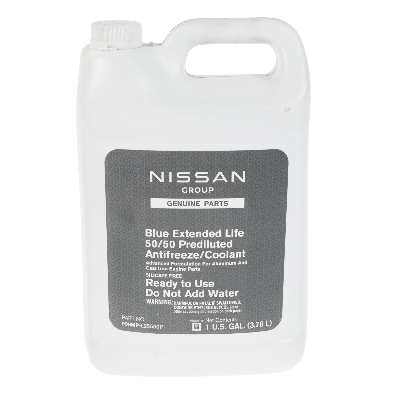 NEW OEM Nissan Long Life Coolant Blue Extended Life Anti-freeze 999MP-L25500P