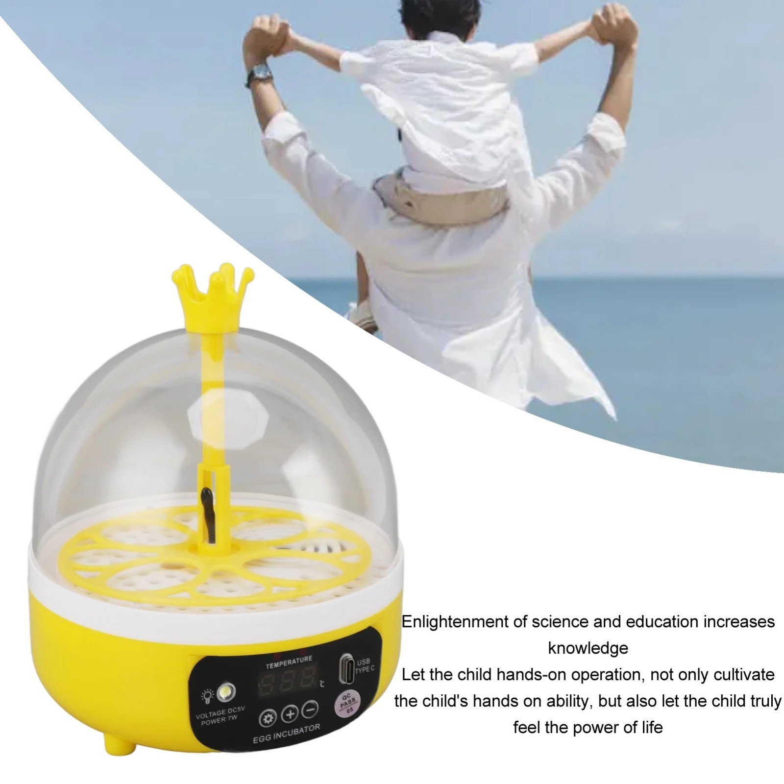 Home Egg Incubator Automatic Temperature Humidity Control Poultry.