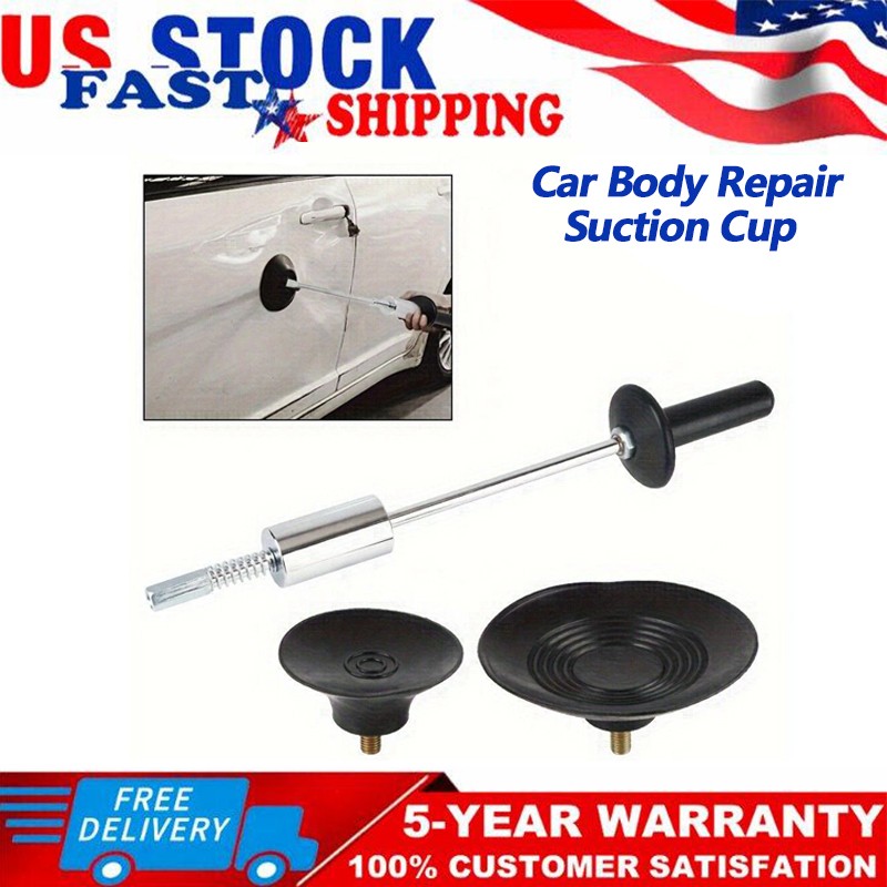 Manual Dent Puller Car Body Repair Suction Cup Slide Tool Hammer Kit 60CM P