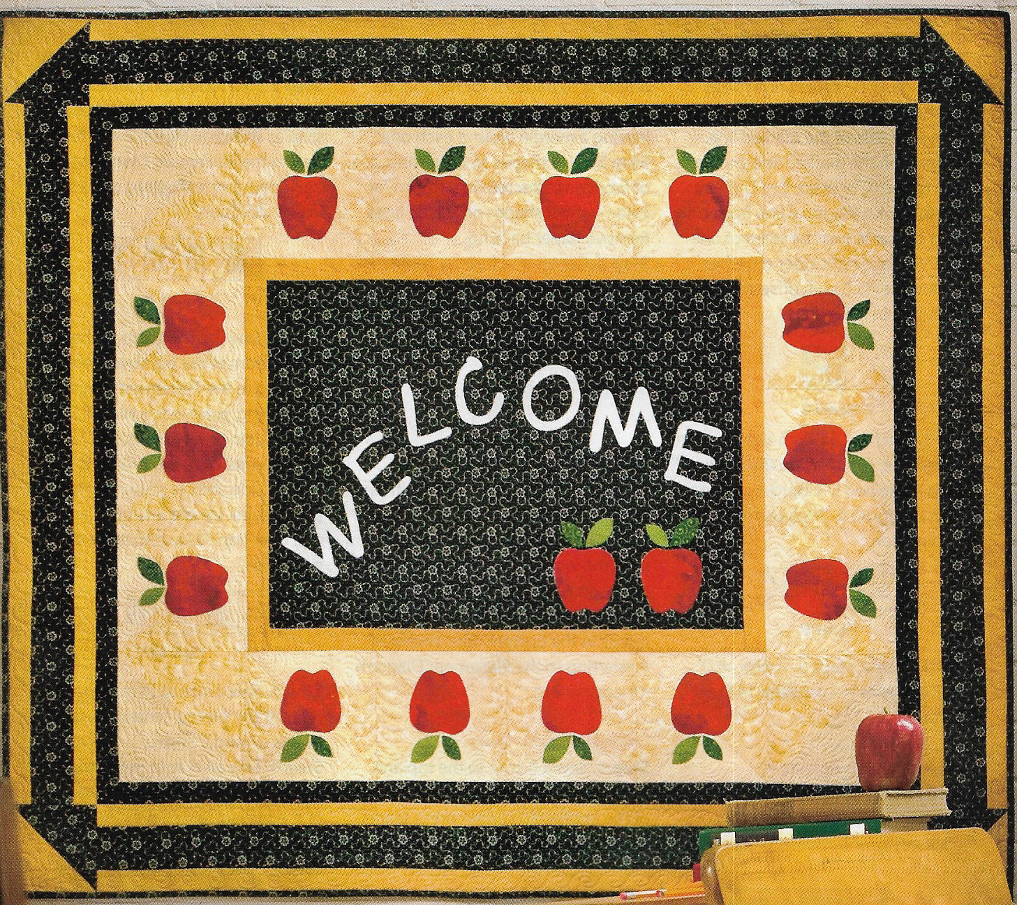 A Teacher's Welcome Wall Quilt quilting pattern instructions