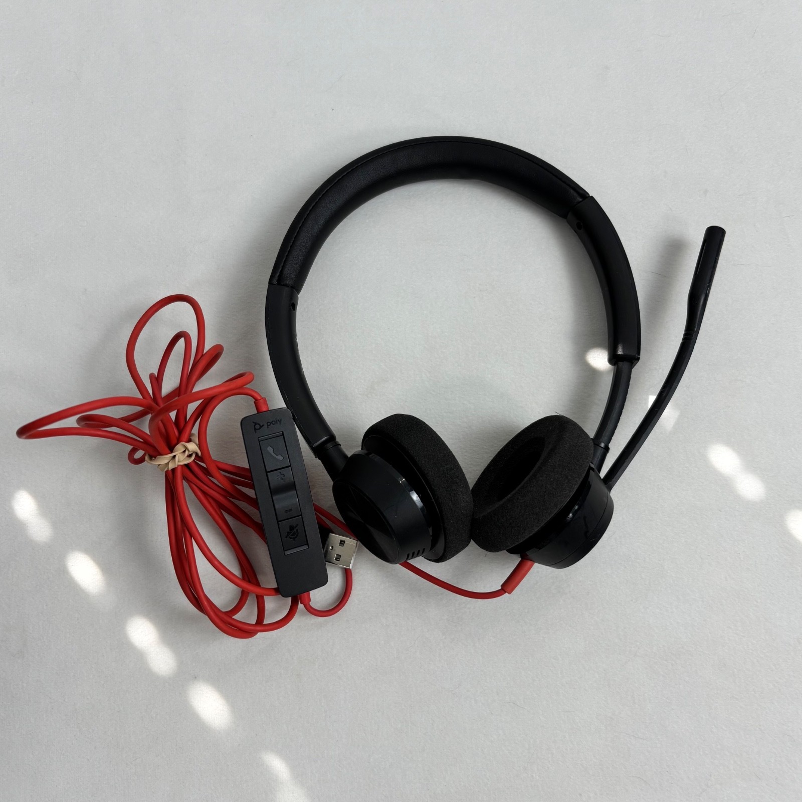 Poly Blackwire 3320 Stereo Microsoft Teams Certified USB-C Headset +USB-C/A Adap