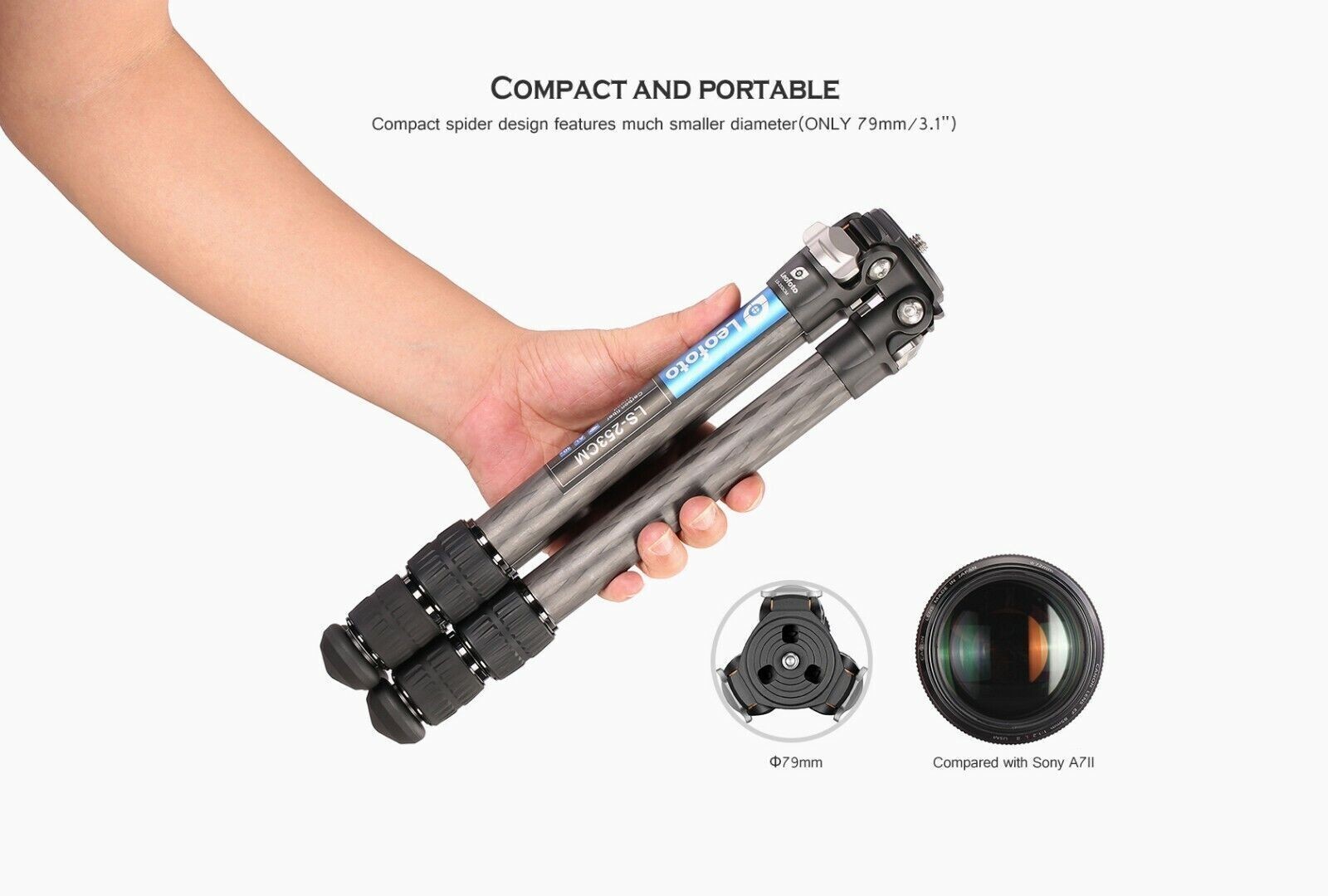 Leofoto Tripod LS-253CM Professional Carbon Fiber with LH-30 Ball Head