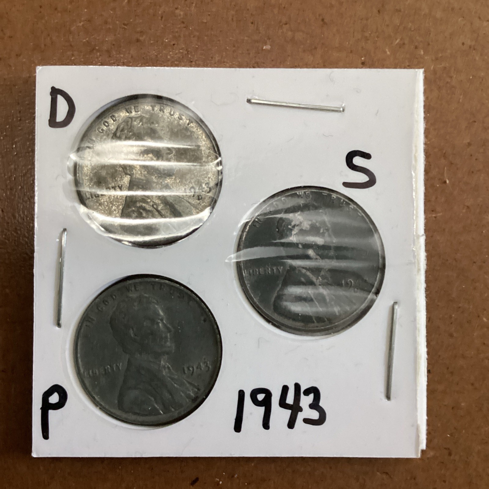 1943 Lincoln Wheat Small Cent P D S Circulated Uncertified