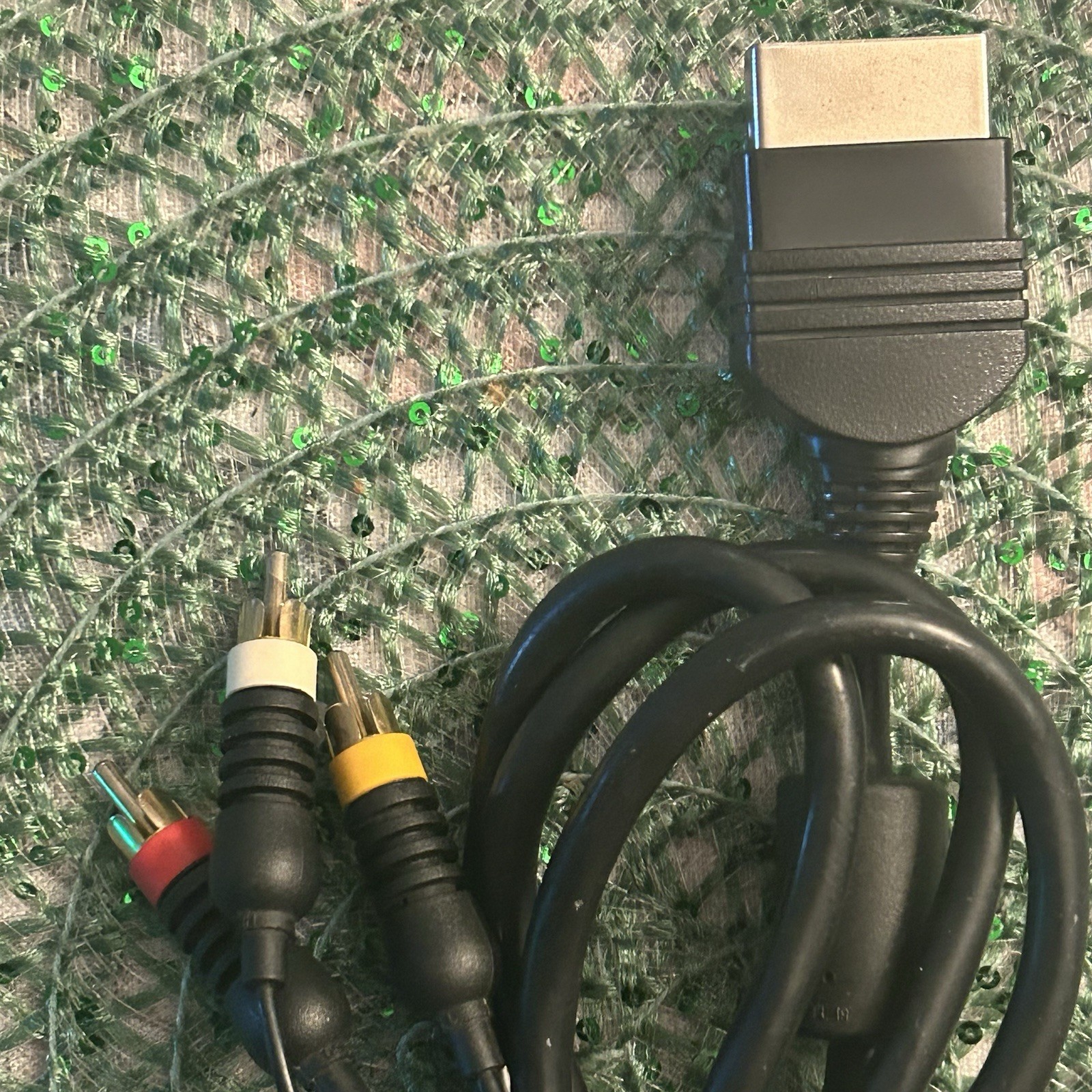Original Xbox OEM Authentic RCA AV Audio Video Cable (X08-47696) Tested