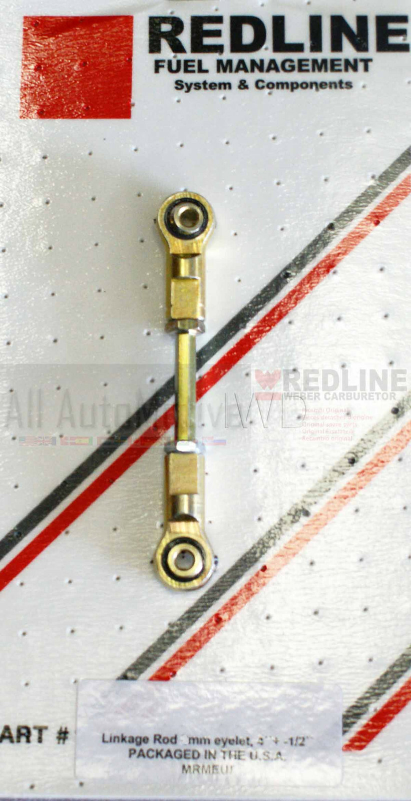 Weber Carb Universal adjustable Throttle Linkage Rod - 4"- swivel ends 1/2" adj