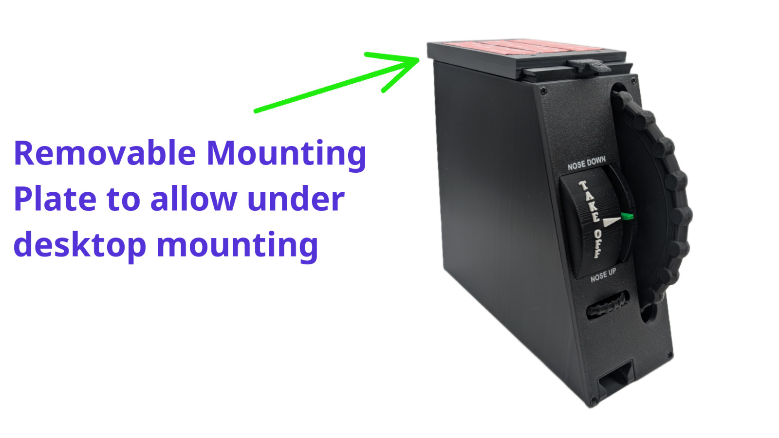 Cessna Style Elevator Trim Wheel Controller for Flight Simulators