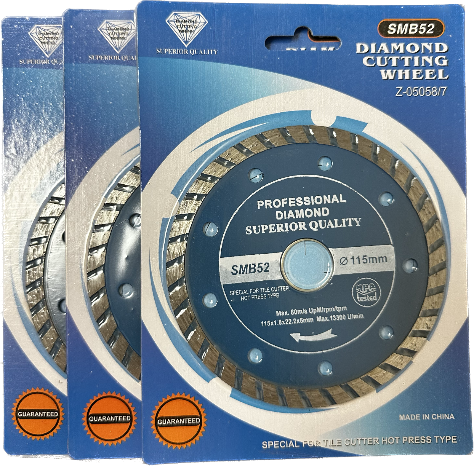 3 Pcs Diamond Cutting Wheel Disc Saw Blade 4.5" for Ceramic Tile Granite 115mm