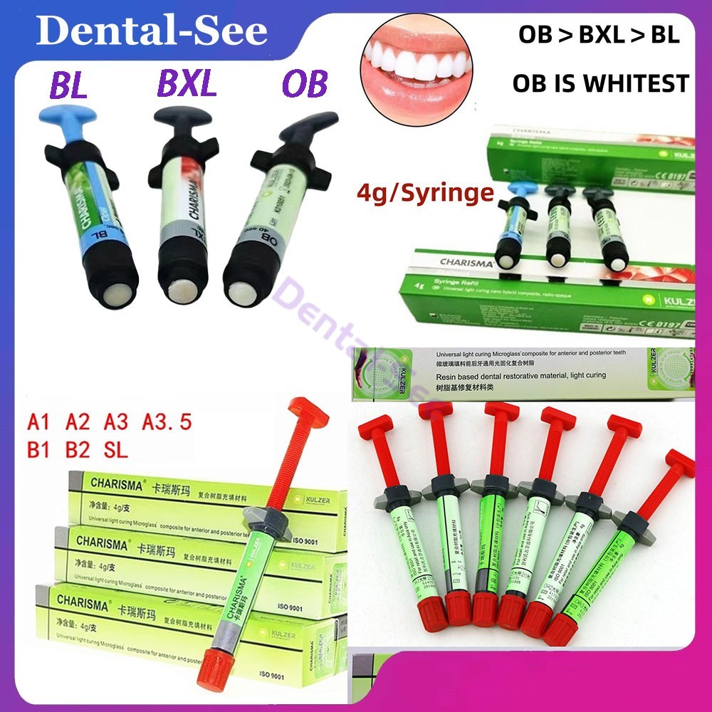 Dental Composite Light Cure Resin KULZER CHARISMA Diamond OB BL BXL Super White
