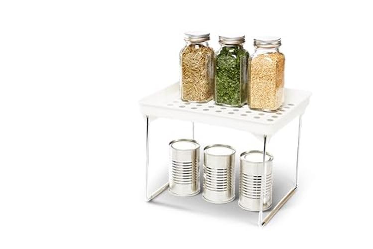 Small Stacking Shelf, Organizer for Spices, Make-Up, Bottles & Jars,