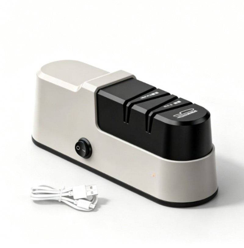 Electric Knife Sharpener – Compact Automatic Sharpener for Kitchen Knives