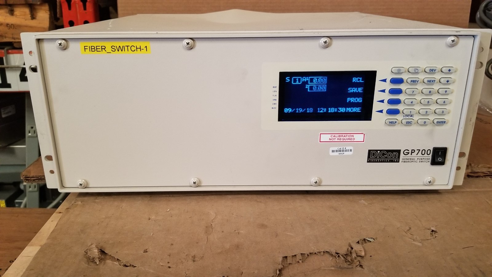 DiCon GP700 General Purpose Fiber Optic Switch Passes Self Test #6