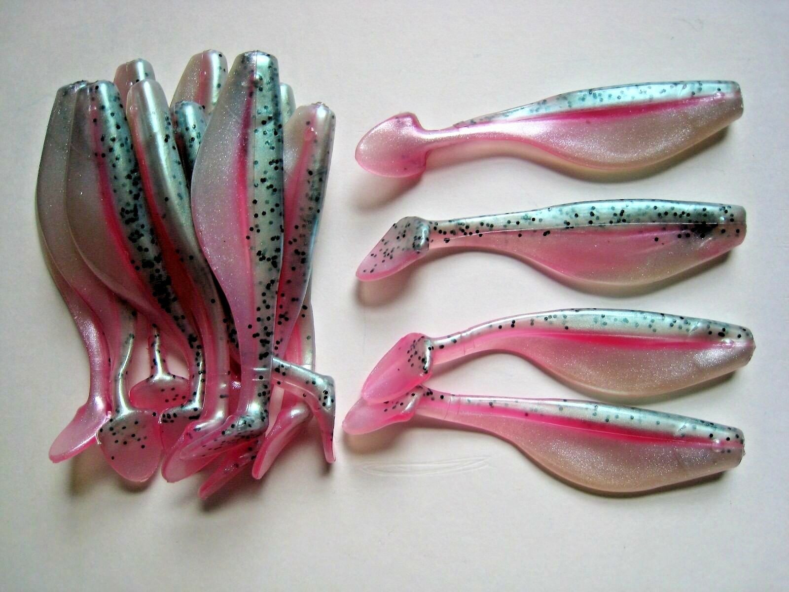 20 pack - 4" Paddle Tail Shad - RAINBOW TROUT - Paddle Tail Swim Bait - USA