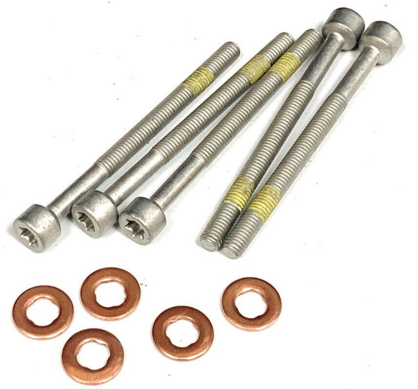 Injector Screw Retainer Bolt Washer Kit Seal O-Ring for Mercedes Sprinter 5 Cyl
