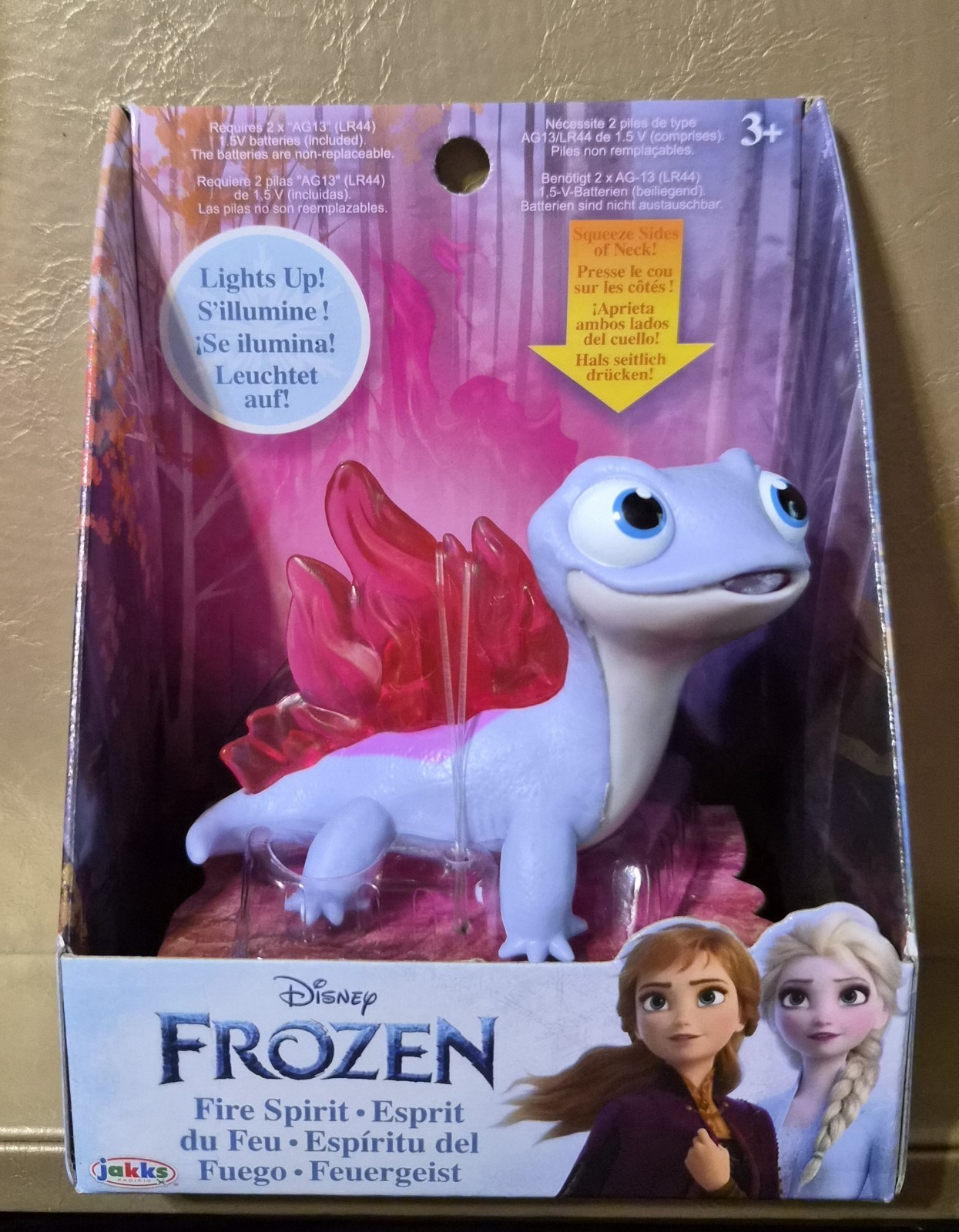 FROZEN II FIRE SPIRIT MINI BRUNI LIGHT UP FIGURE JAKKS NIB