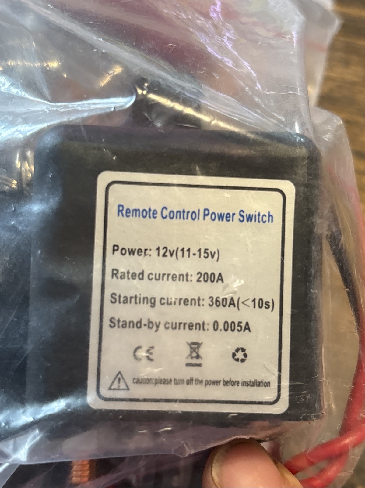 NEW Generic Wireless Remote Control Battery Relay Switch Car Starter Universal