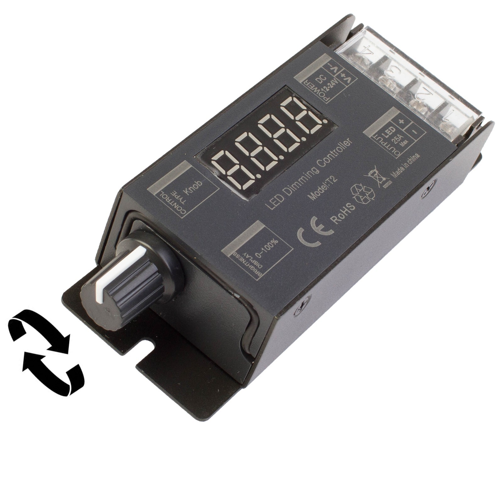 LED strip light dimmer, wireless remote switch controller support 12v 24v 300w