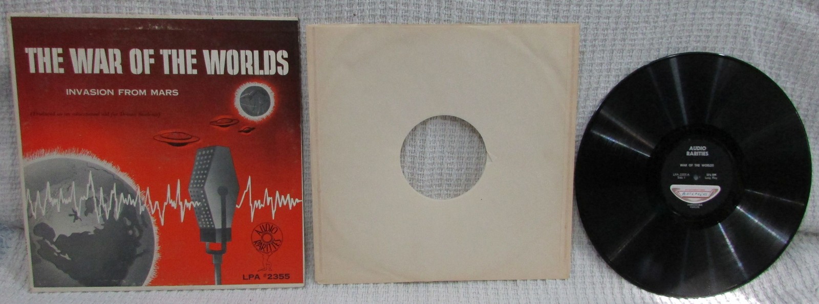 War of The Worlds Invasion From Mars Audio Rarities LP Record Album FREE S/H