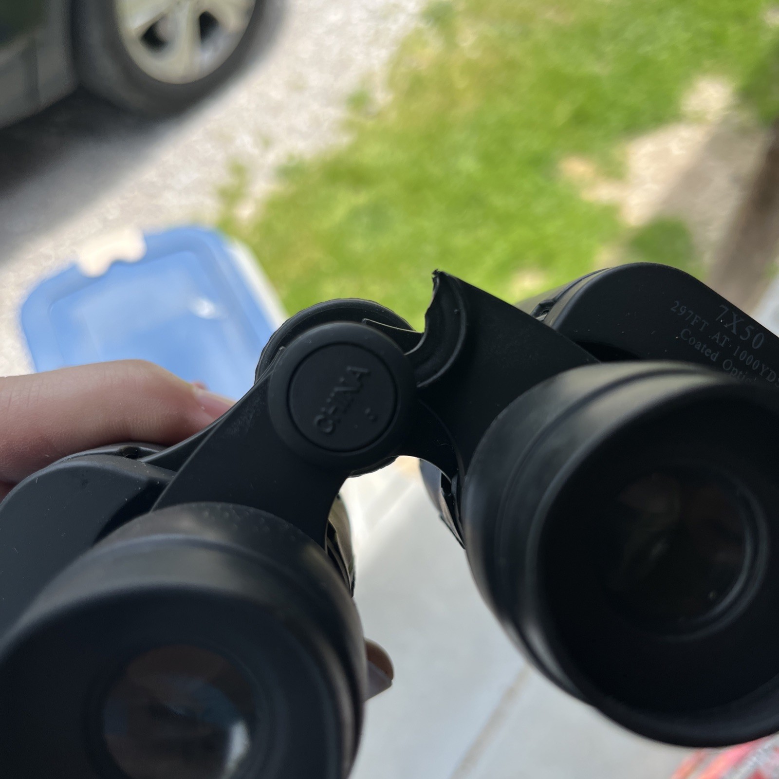 Emerson 7x50 binoculars featuring ruby-coated optics With Case